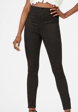 JustFab Black Skinny Jean Size 25